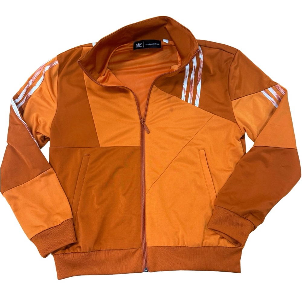 Adidas Women's Orange Danielle Cathari Collab Firebird Track Jacket
